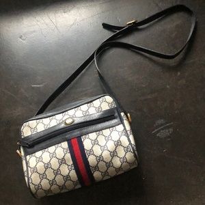 Vintage Gucci GG Monogram Crossbody Bag